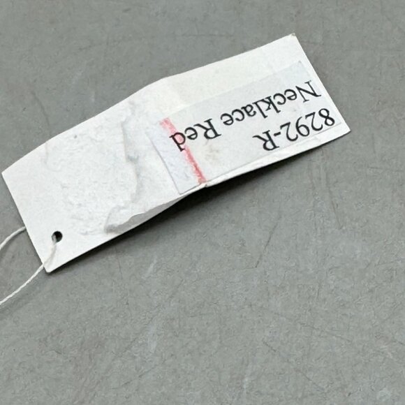 Firefly Jewelry Dragonfly Charm Necklace Beads Red Green Accents Silver READ NEW - Picture 4 of 6